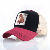 Baseball Caps men Breathable Mesh Snapback caps Unisex sun hat for women bone Hip Hop cap 8 Kinds of embroidery animal