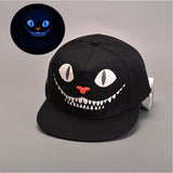 2017 Fashion Glowing Graffiti Baseball Cap Hip Hop Blue Fluorescent Dad Snapback Caps Men Casquette Women Boy Bone Hat Snap Back