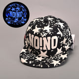 2017 Fashion Glowing Graffiti Baseball Cap Hip Hop Blue Fluorescent Dad Snapback Caps Men Casquette Women Boy Bone Hat Snap Back