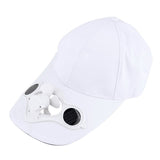 Women's Men's Summer Fishing Cap with Solar Power Cool Fan Beach Boater Hat