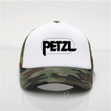 Fashion net cap Petzl Rock Printing baseball cap Men and women Summer Trend Cap New Youth sun hat Beach Visor hat