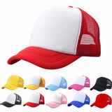 Adjustable Baseball Hat Child Solid Casual Patchwork Hats for Boy Girls Caps Classic Trucker Summer Kids Mesh Cap Sun Hat